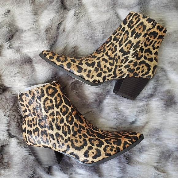 Lulus Shoes - Lulus x Matisse Spirit Leopard Print Ankle Booties